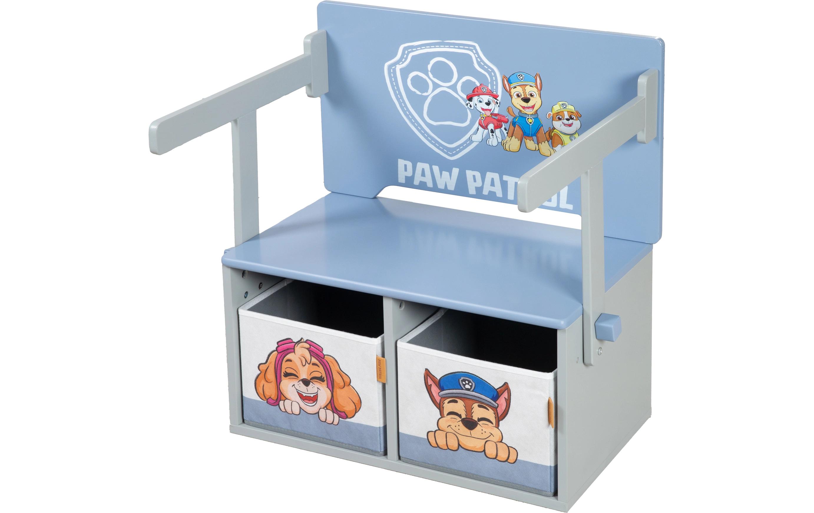 Paw Patrol klappbare Sitzbank mit BoxKlappbare Sitzbank mit Canvas Boxen