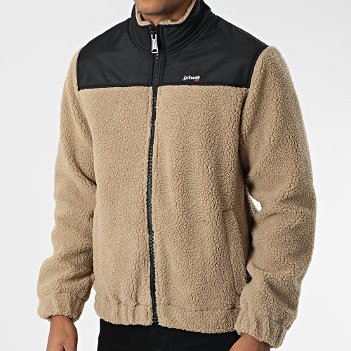 Veste Zippée Fourrure Mouton Sward 1 Beige