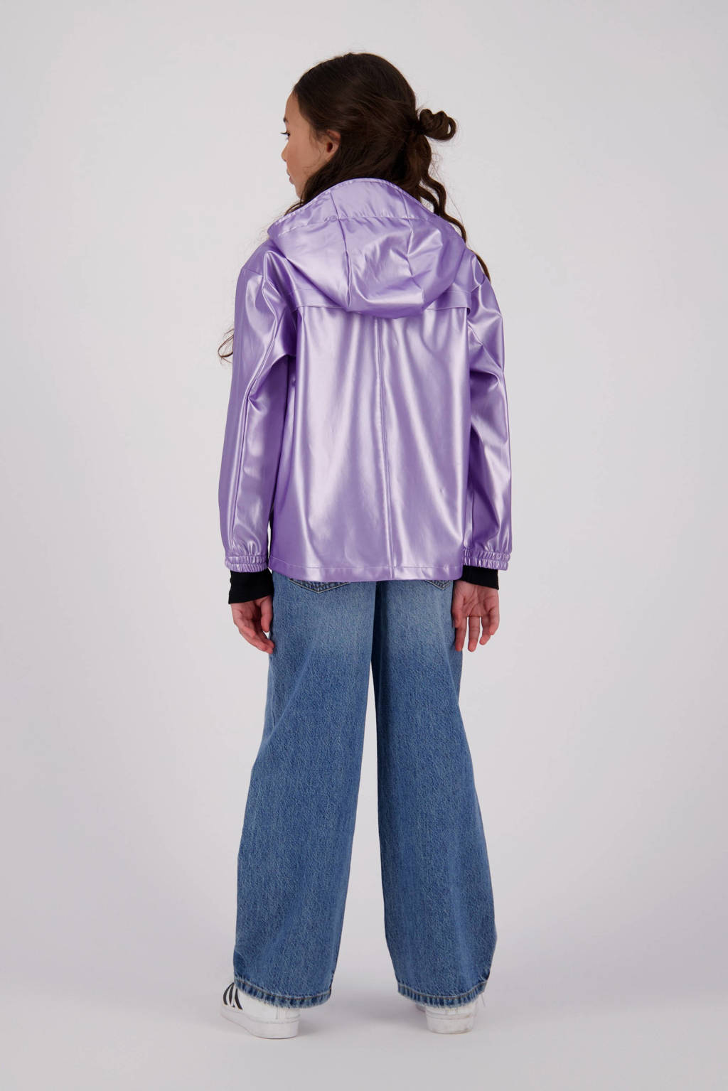 Vingino kids regenjas Lightning lila metallic