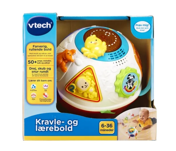 Vtech Baby kravle- og lærebold (Dansk/Danish)
