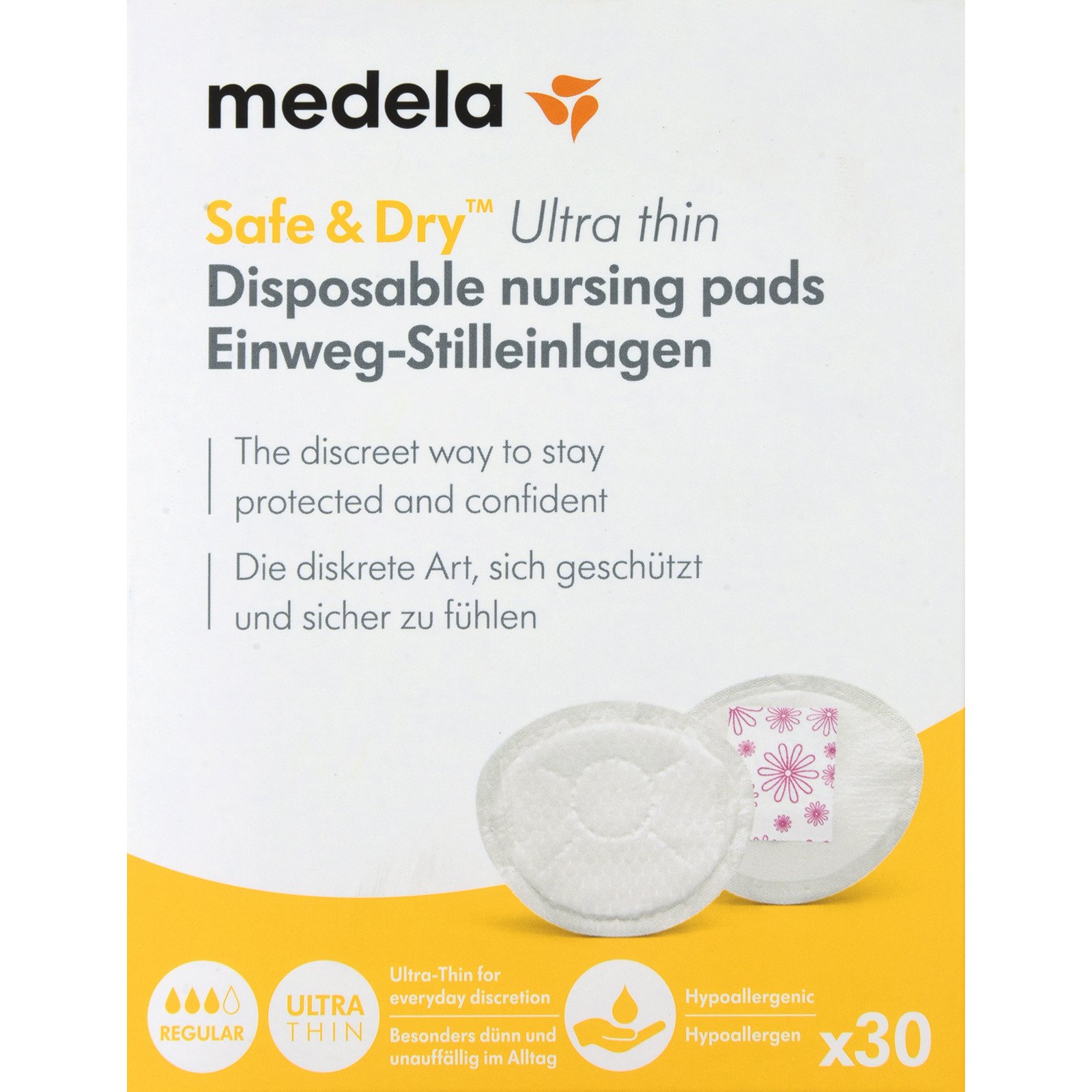 Medela Stilleinlage Safe&Dry Ultra Thin, 30 Stück