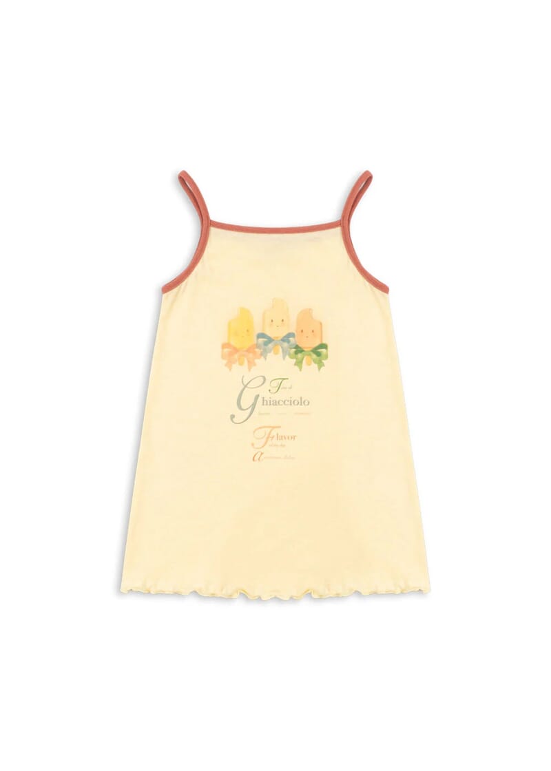 Era Strap Dress banana crepe - Konges Sløjd - Rumpetroll