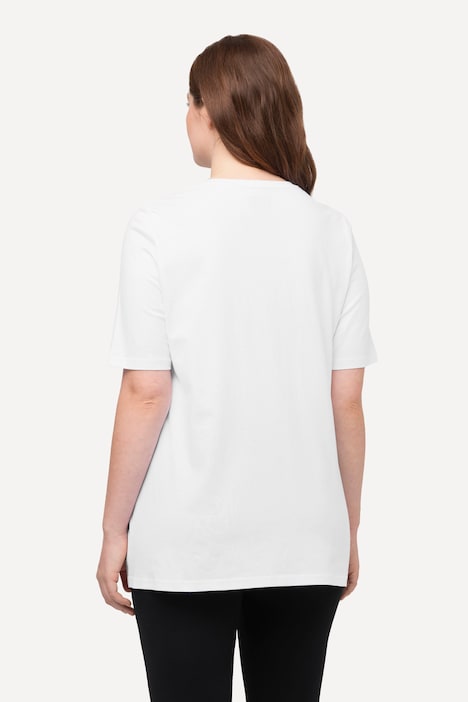 T-Shirts, 2er-Pack, V-Ausschnitt, Halbarm, Biobaumwolle