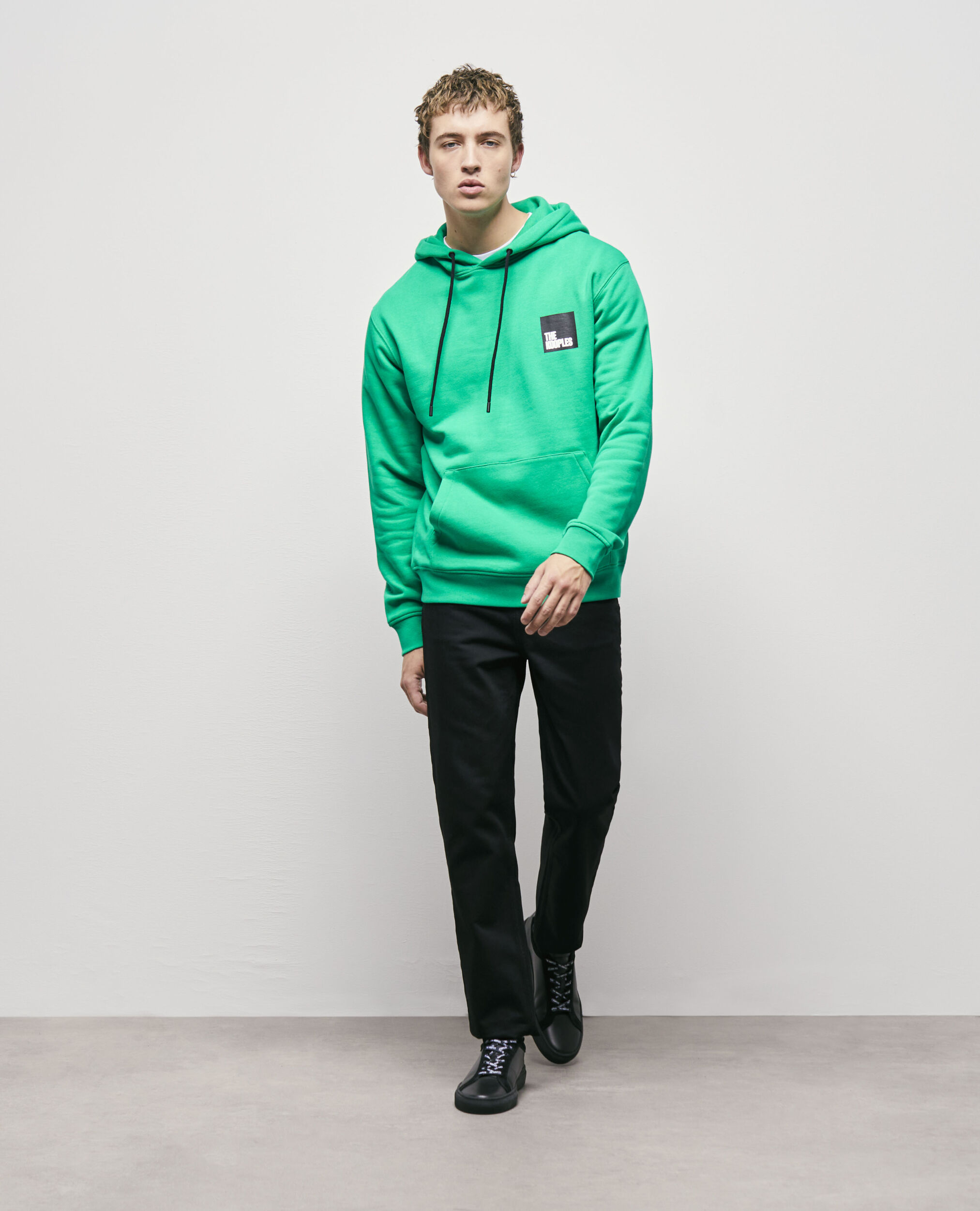 Sweatshirt à logo vert