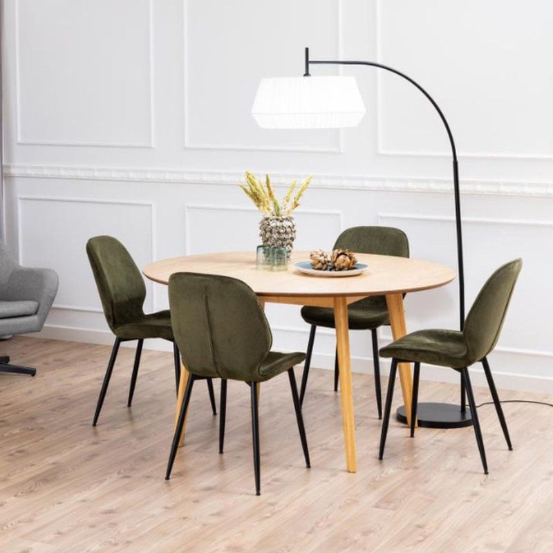 Giga Living - Levi - Eettafel - Naturel - Hout/MDF - Ø140cm