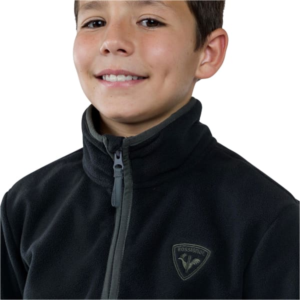 Veste polaire ROSSIGNOL JR STRAWPILE FLEECE HZ BLACK