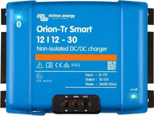 Victron Energy Orion-Tr Smart 12/12-30A DC-DC ikke-isoleret batterioplader