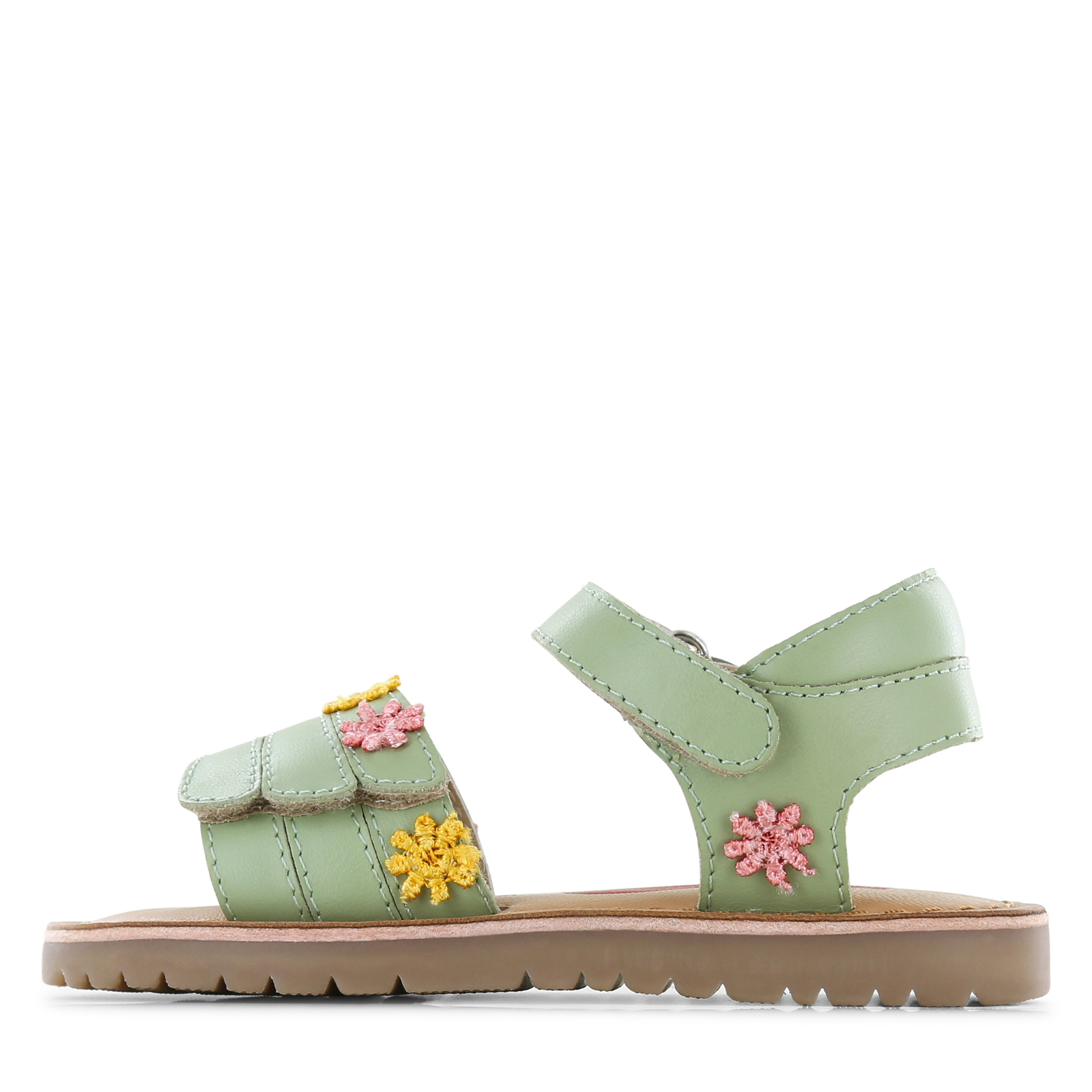 Shoesme grüne Sandale mit Blume