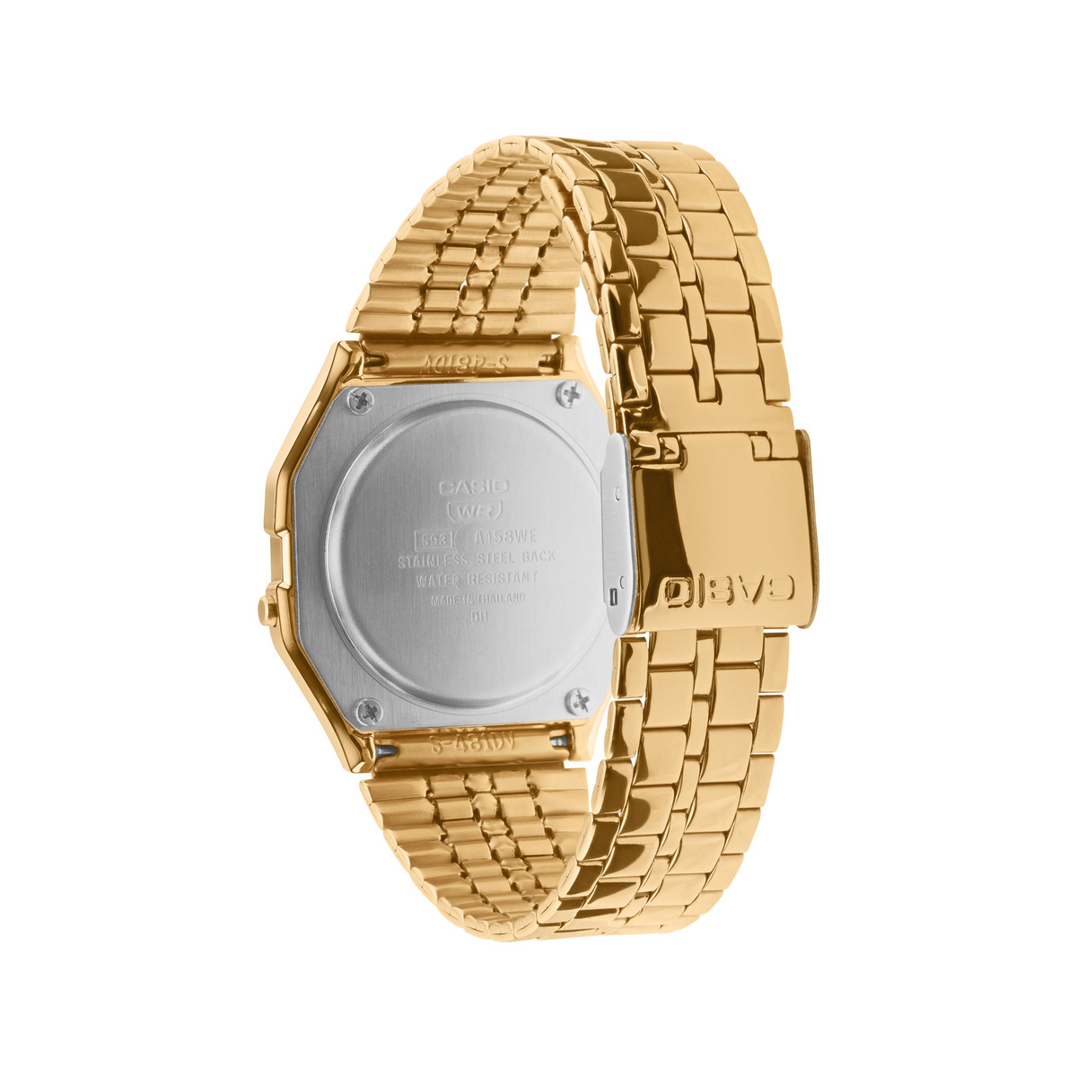 Montre Casio mixte résine doré bracelet acier doré