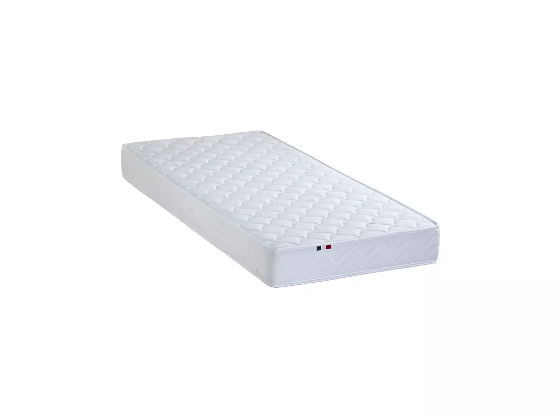 Matelas accueil 100% latex avec mousse ferme et 3 zones de confort Dimensions - 90 x 190 cm