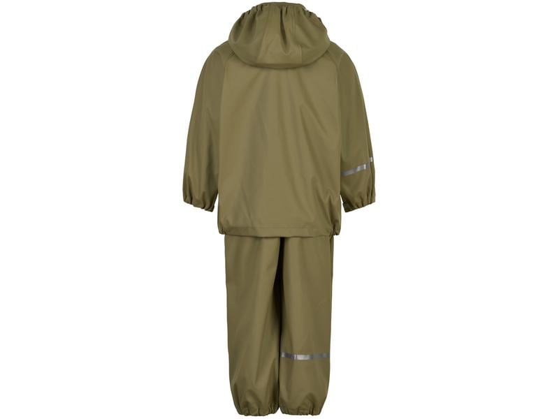 CeLaVi Regenbekleidungsset Khaki Gr. 120 Praktische und strapazierfähige Outdoor-Kleidung