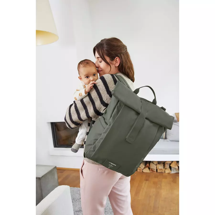 LÄSSIG Wickelrucksack Rolltop Up Backpack olive