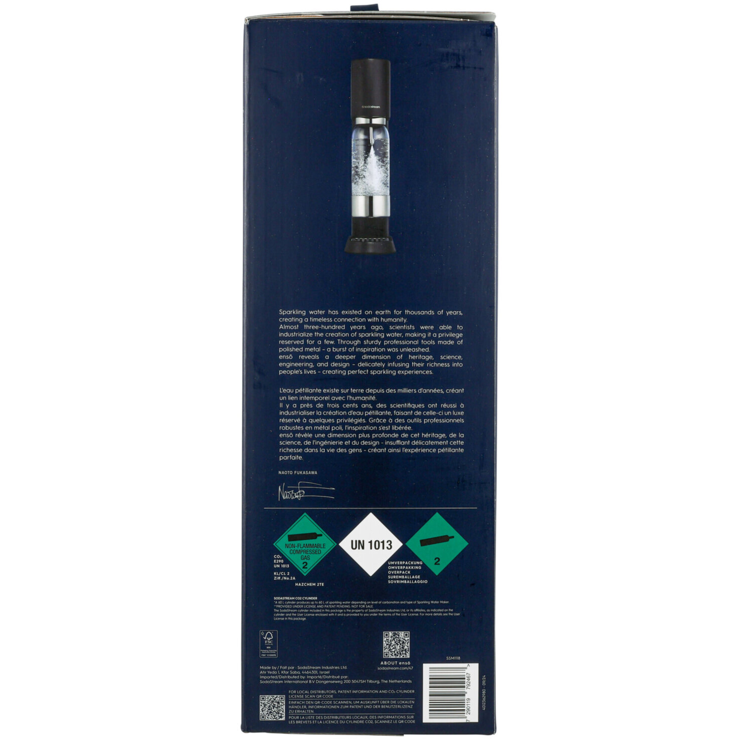 SodaStream Enso inkl. Flasche & Zylinder schwarz