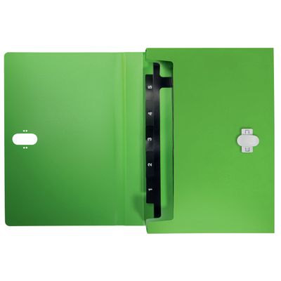 Leitz Recycle - Trieur à soufflet - 5 positions - A4 - pour 250 feuilles - à onglets - vert