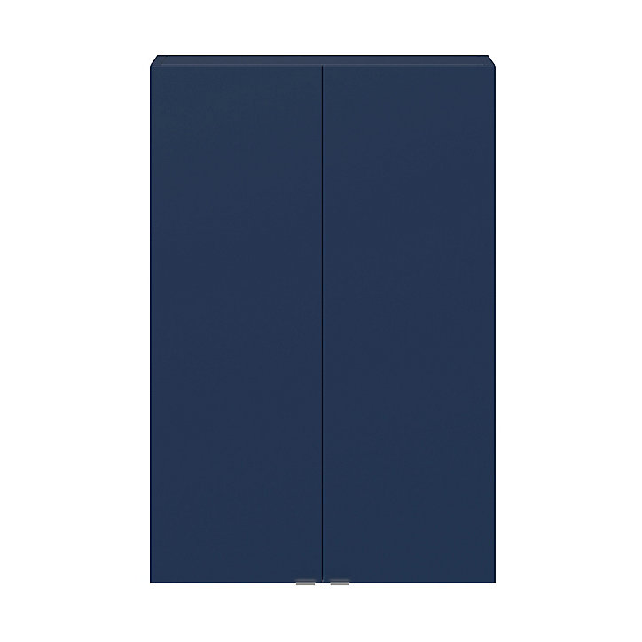 Armoire de salle de bains faible profondeur GoodHome Imandra bleu nuit mat L. 60 x H. 90 x P. 15 cm