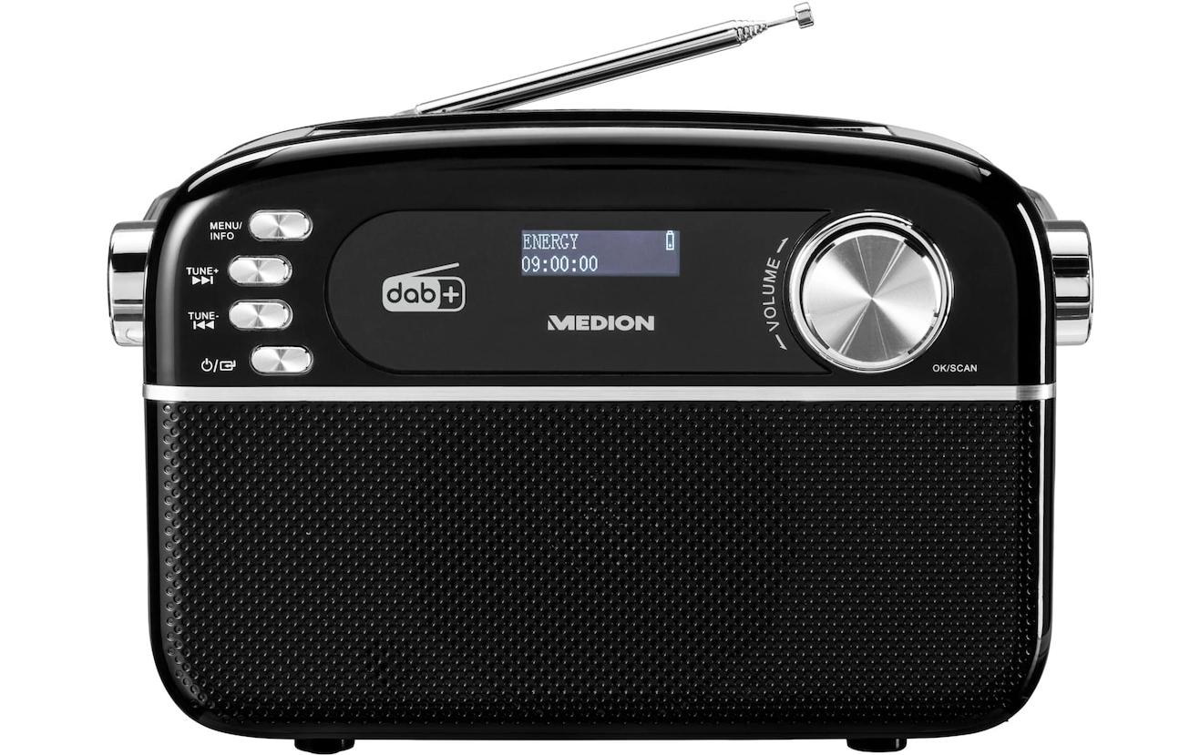 DAB+ Radio LIFE E66809 SchwarzRetro-Radio mit Bluetooth und Solarpanel