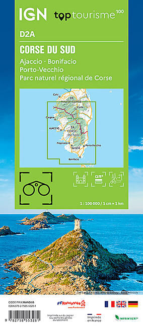 IGN - CORSE-DU-SUD D2A TOP TOURISME 100 IGN