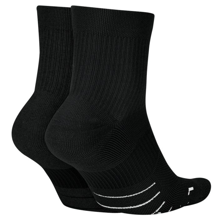 Nike Unisex Strømper Multiplier Ankle 2-Pack Socks Sort