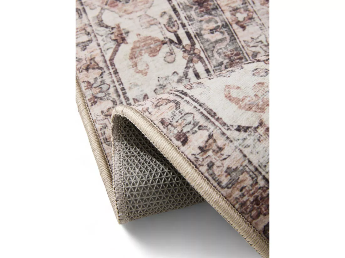 Tapis lavable George Crème/Taupe 120x170 cm