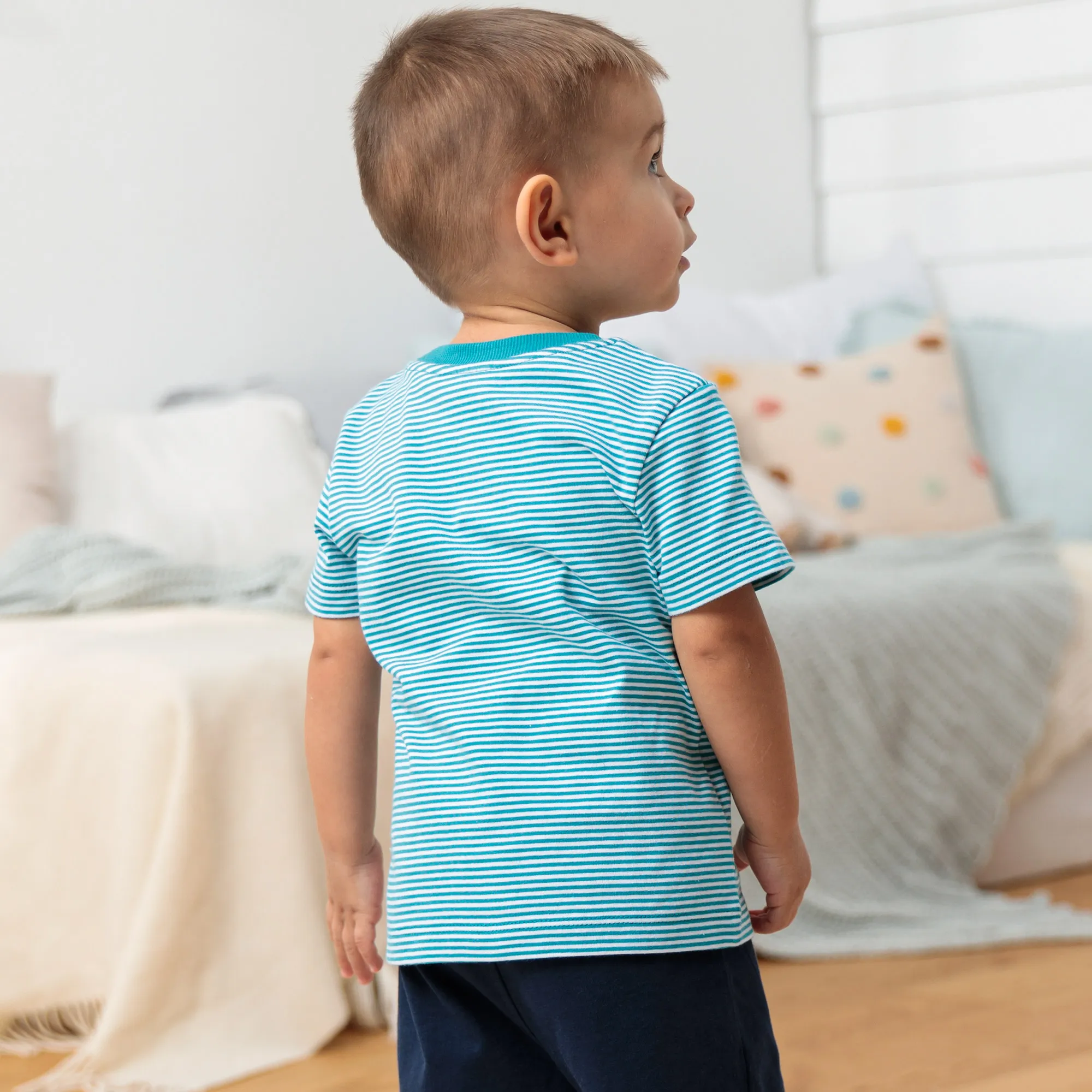 Baby-Jungen-T-Shirt mit Wal-Applikation