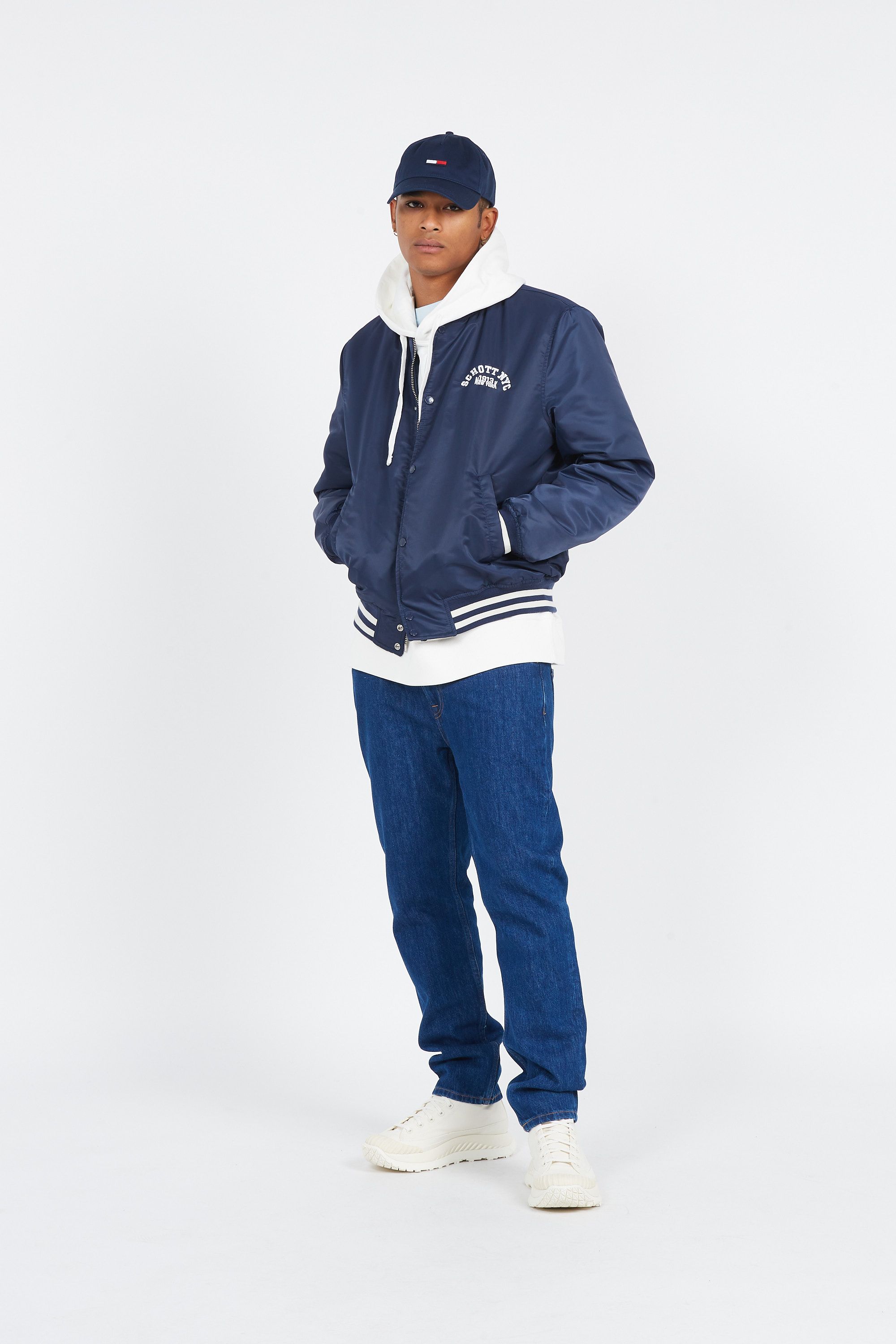 SCHOTT bomber PRINCETON1RS Bleu