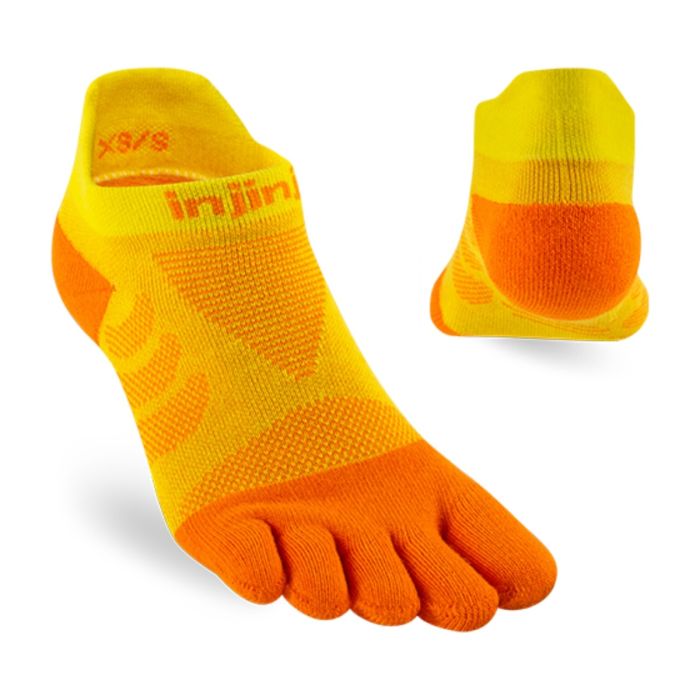 Injinji Dame Strømper Ultra Run No-show Orange