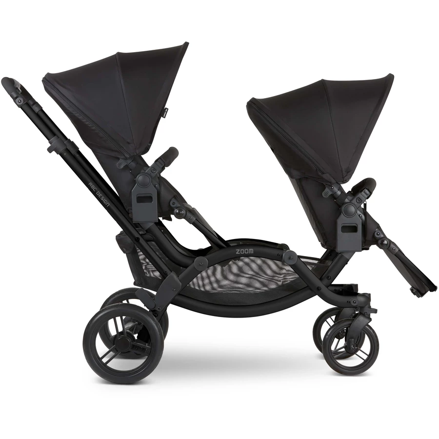 ABC DESIGN Geschwisterwagen Zoom BlackBlack inklusive Wheelblades