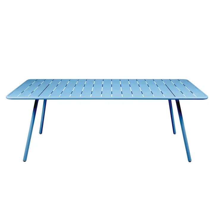 Fermob - Luxembourg Tisch, rechteckig, 100 x 207 cm, maya blue