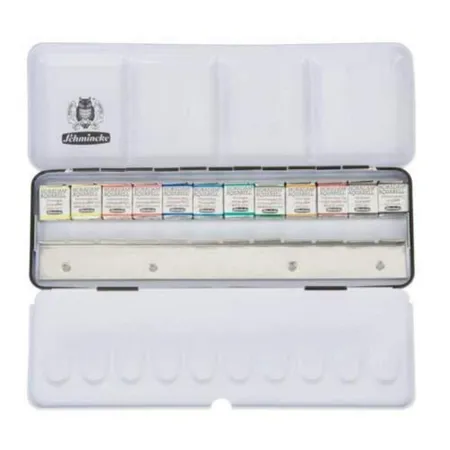 Schmincke Horadam Aquarell Kasten 12 1/2 +12 leere