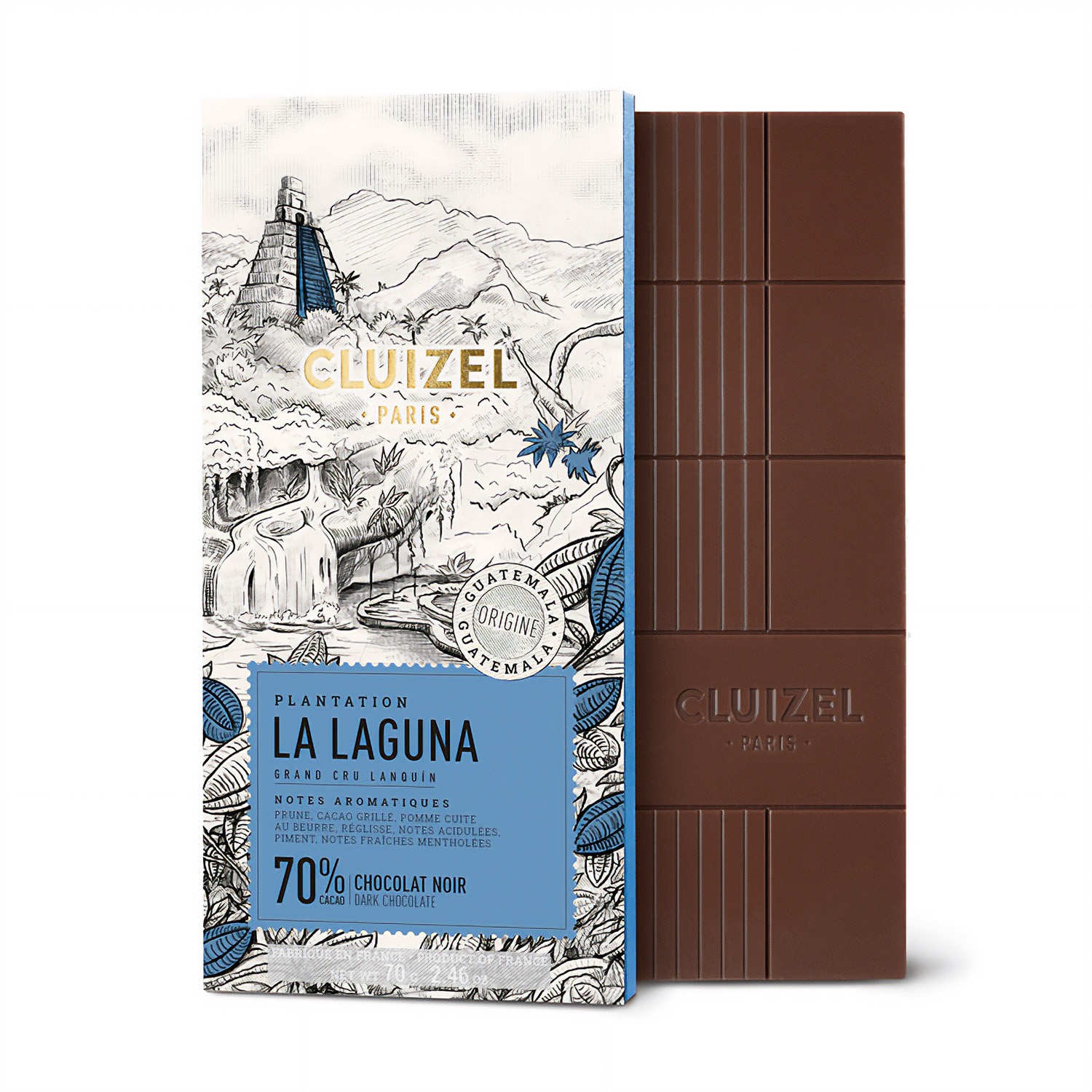 Tablette de chocolat de plantation - La Laguna Noir 70%