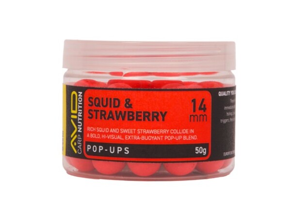 Pop-up Avid Squid & Strawberry Red 50g (14mm)