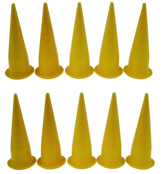 Embout pour Seringue à Pâte Jaune Common Baits (10 pièces)