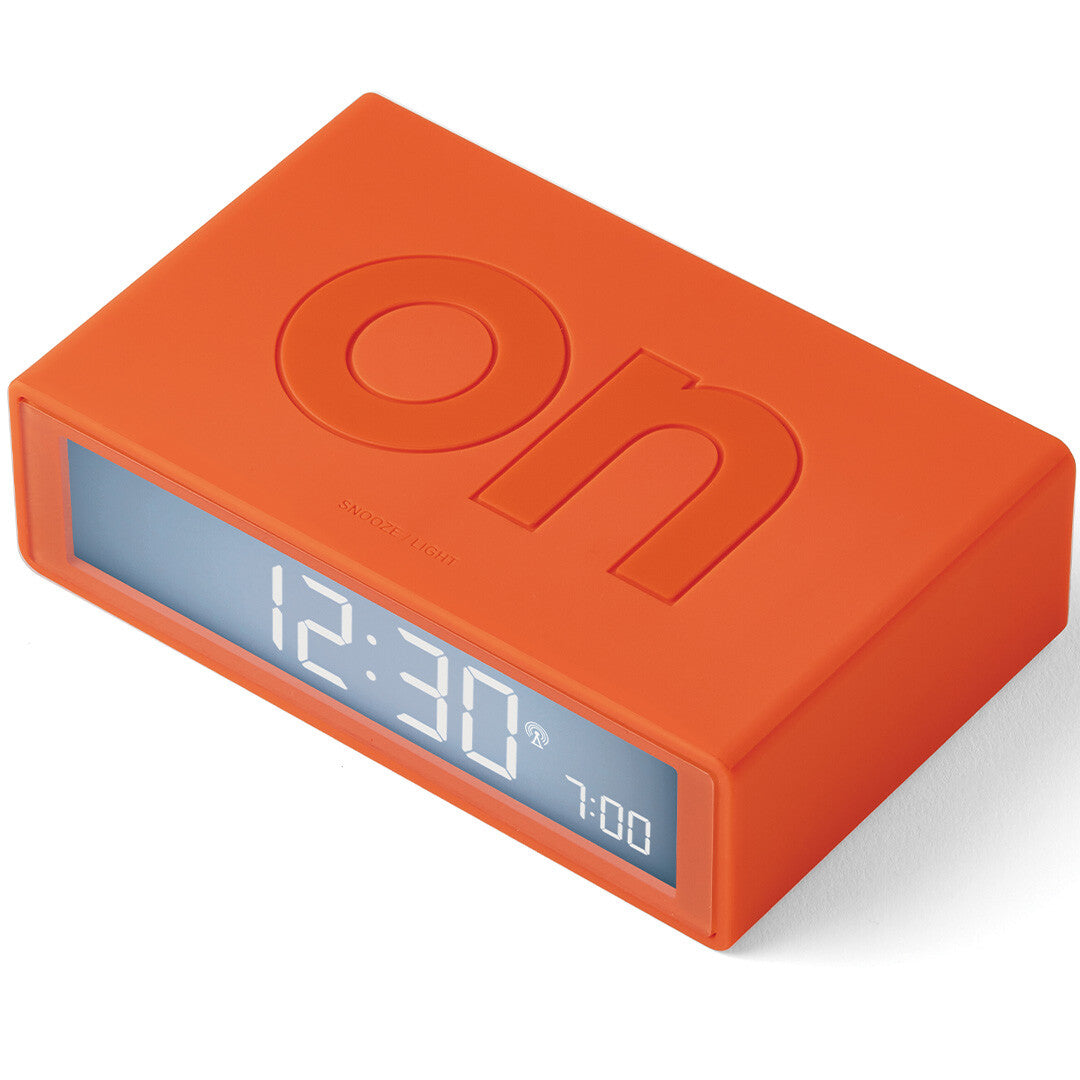 Lexon flip classic digitale wekker - orange