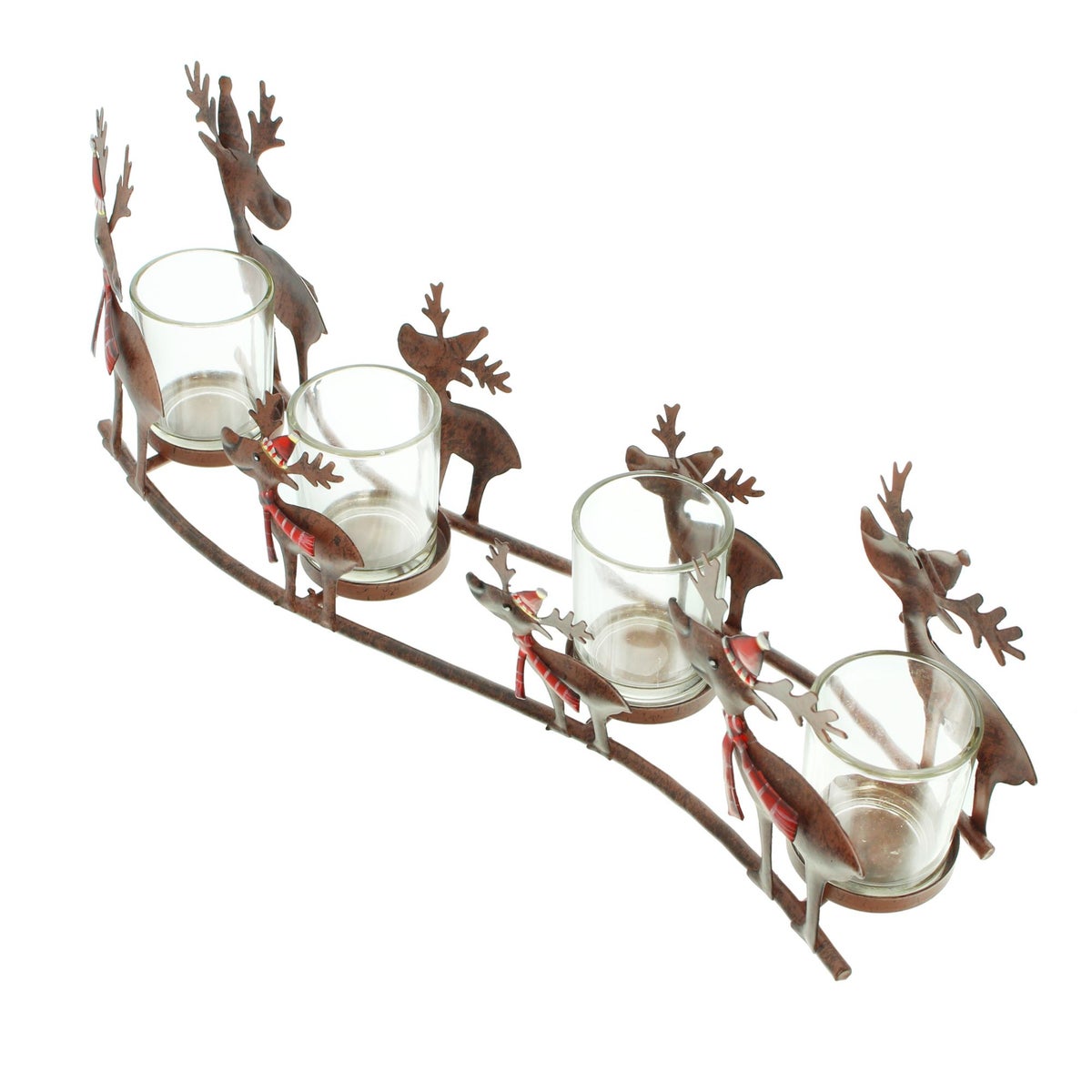 FRANK FLECHTWAREN | Kerstman met lantaarnpen, METAAL, 21 x 0,5 x 53 cm