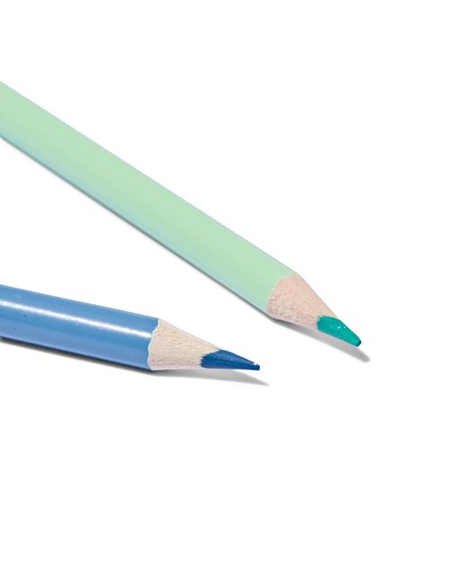 12 crayons de couleur pastel