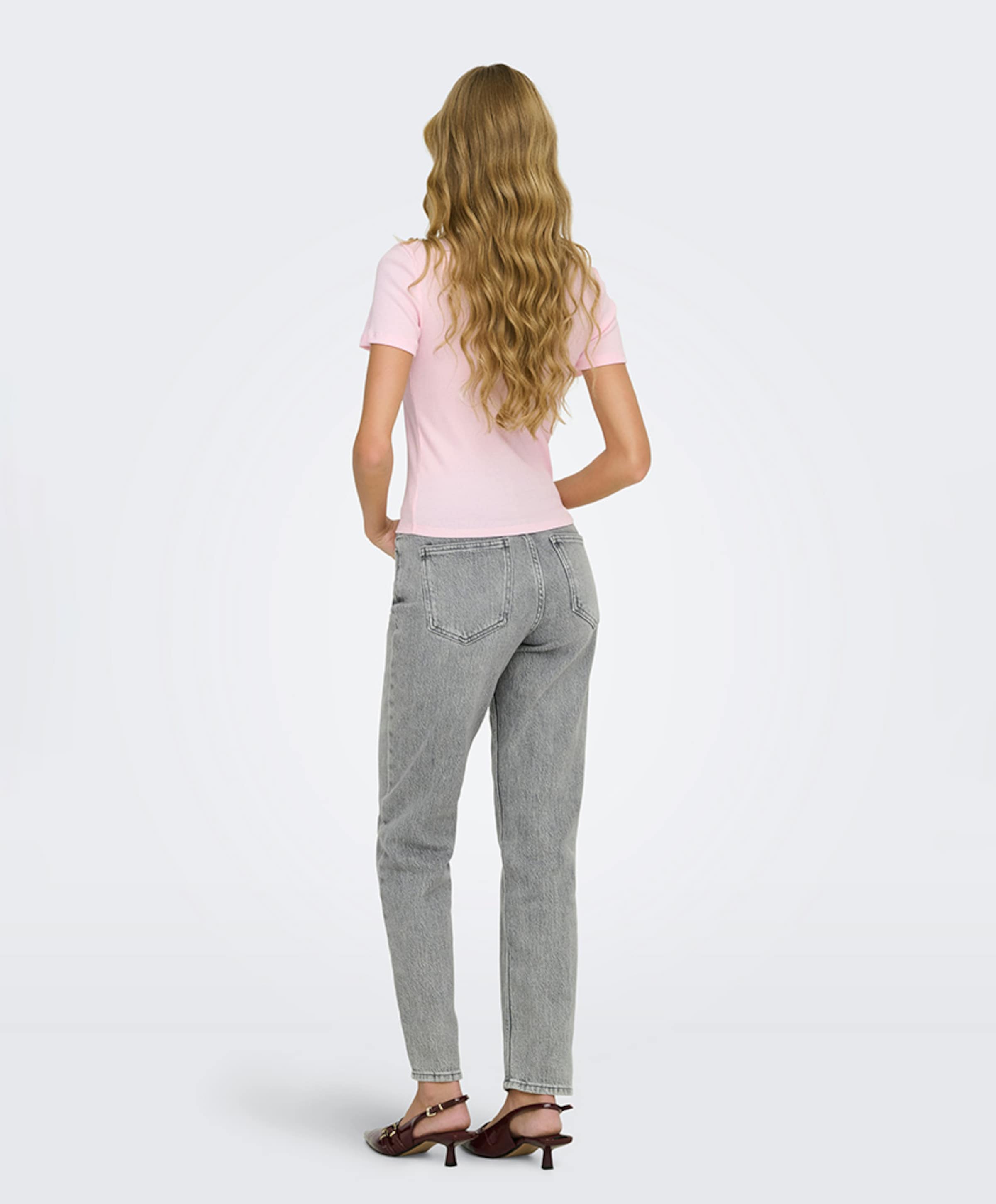 Only Dames T-shirt roze