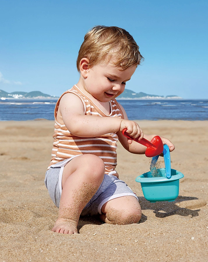 Sandspielzeug BABYEIMER & SCHAUFEL in türkis/rot