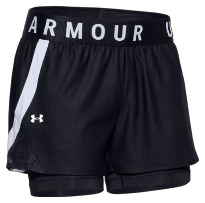 2-en-1 court Under Armour Play Up 3.0 Noir Femmes