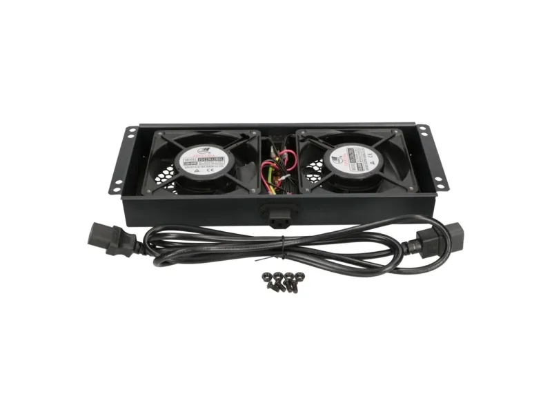 Extralink 2 FANS ROOF COOLING UNIT WITH CABLE TO THERMOSTAT, Køleventilator, Sort, Metal, 2 blæser(e), Vekselstrøm, 220 V