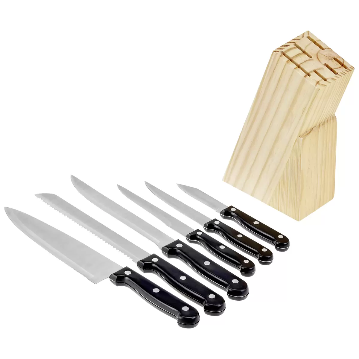 Messerblock James Wood Schwarz