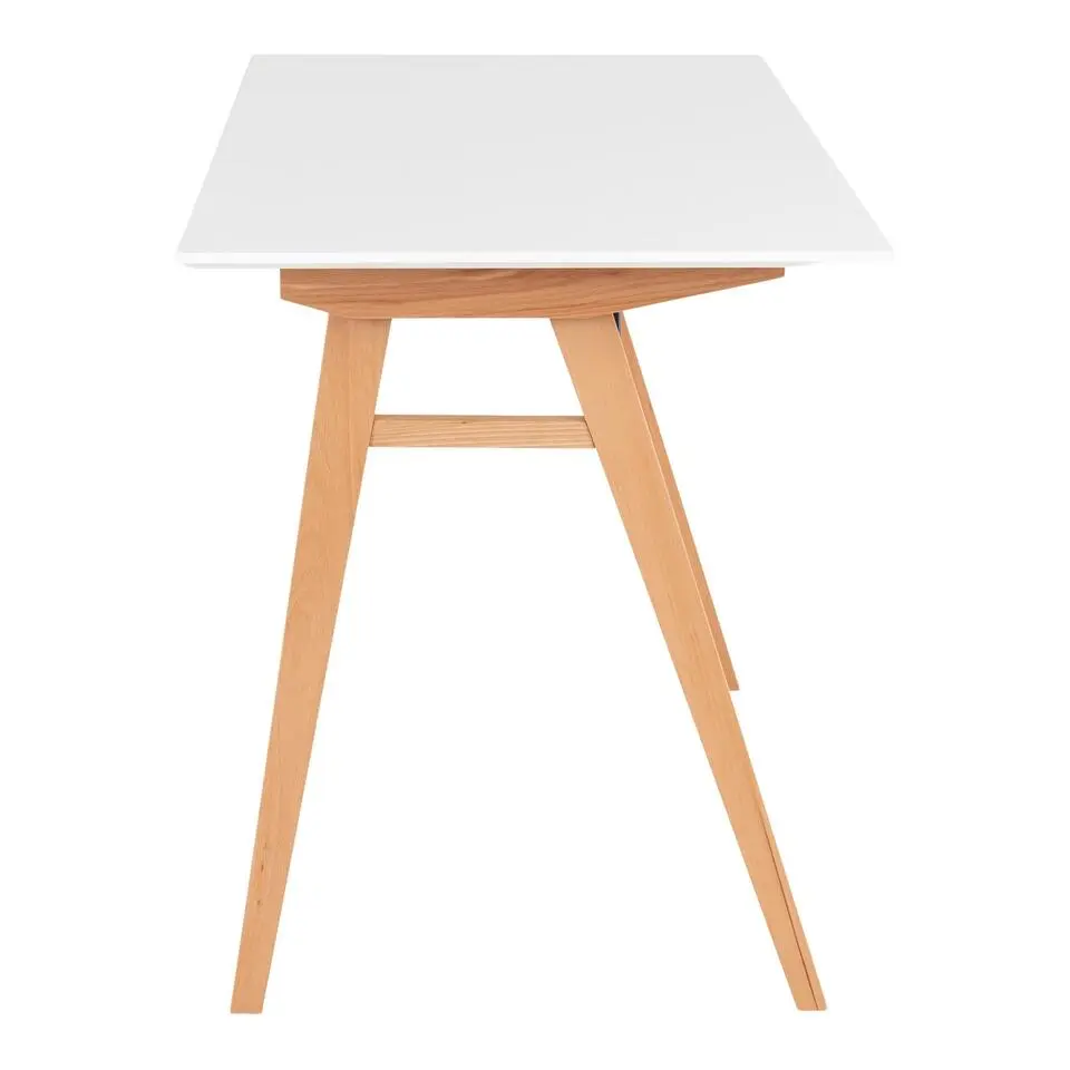 Bureau Wit/Naturel - 120cm - Tafel Vojens