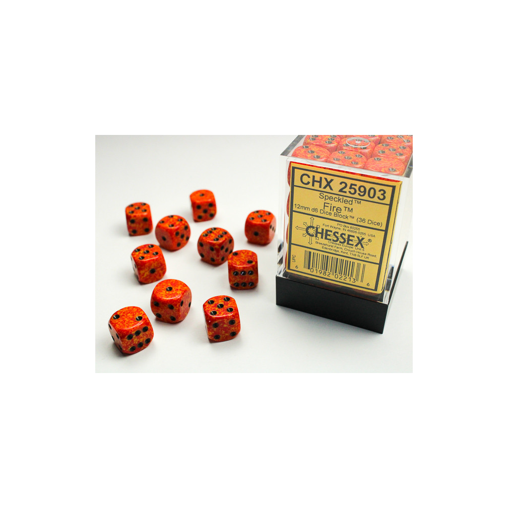 Set de 36 Dés Chessex : Speckled