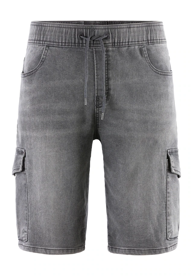 John Devin Shorts »Bermuda, kurze Jogger Pants«  mit Cargotaschen, knielang, elastische Schlupf-Bermuda