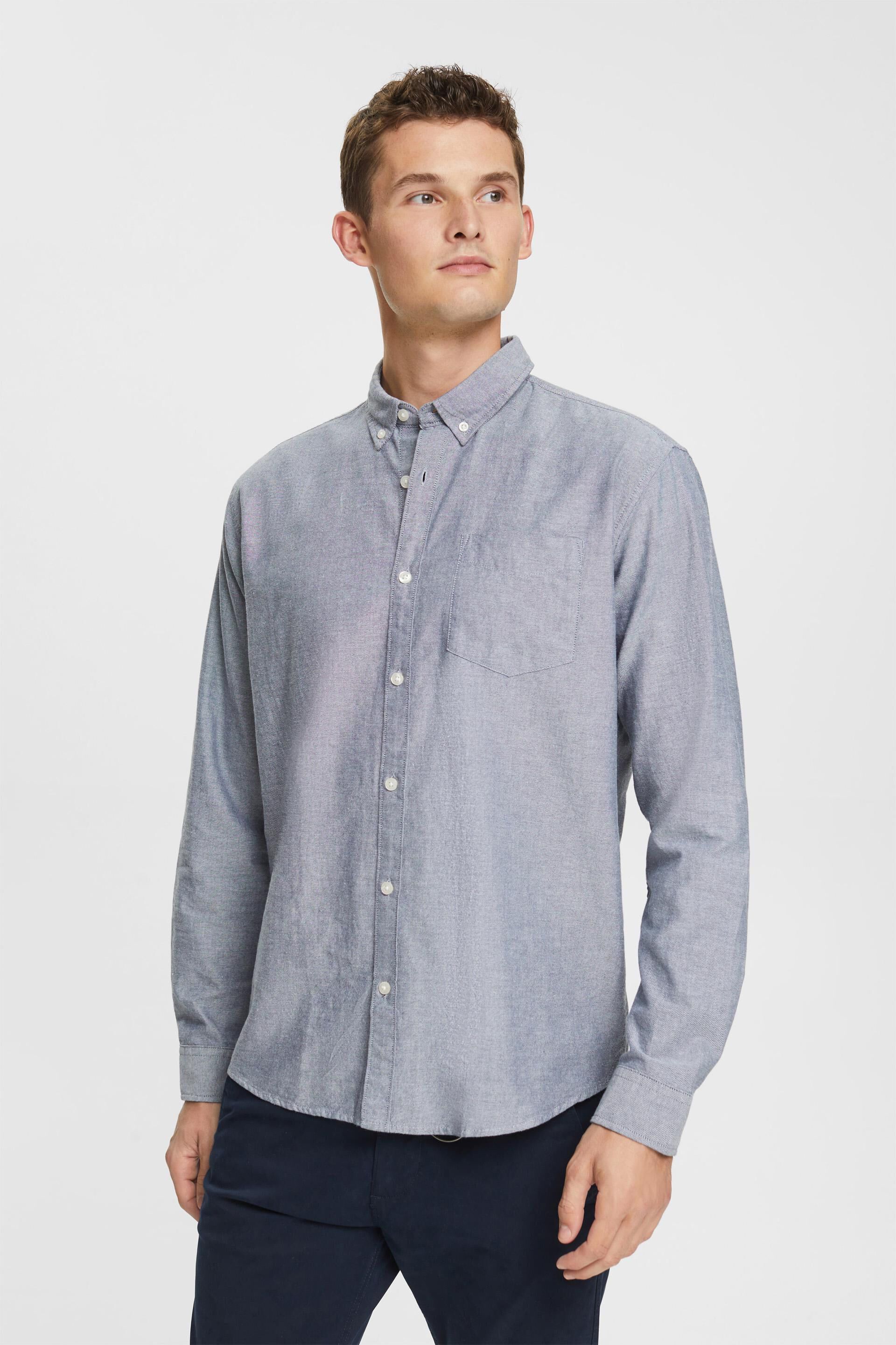 Chemise à col boutonné
