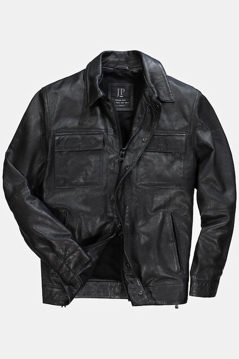 Lederjacke, Leder, Lammnappa, viele Taschen
