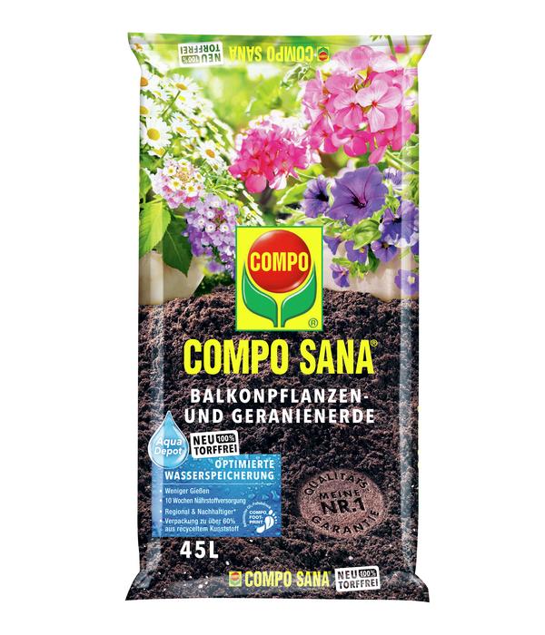 COMPO SANA® Balkonpflanzen- und Geranienerde,