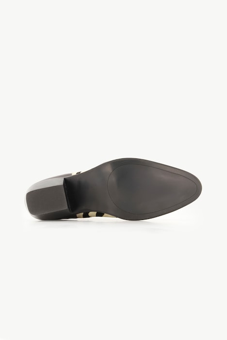 Leder-Stiefeletten, Animal, Weite H