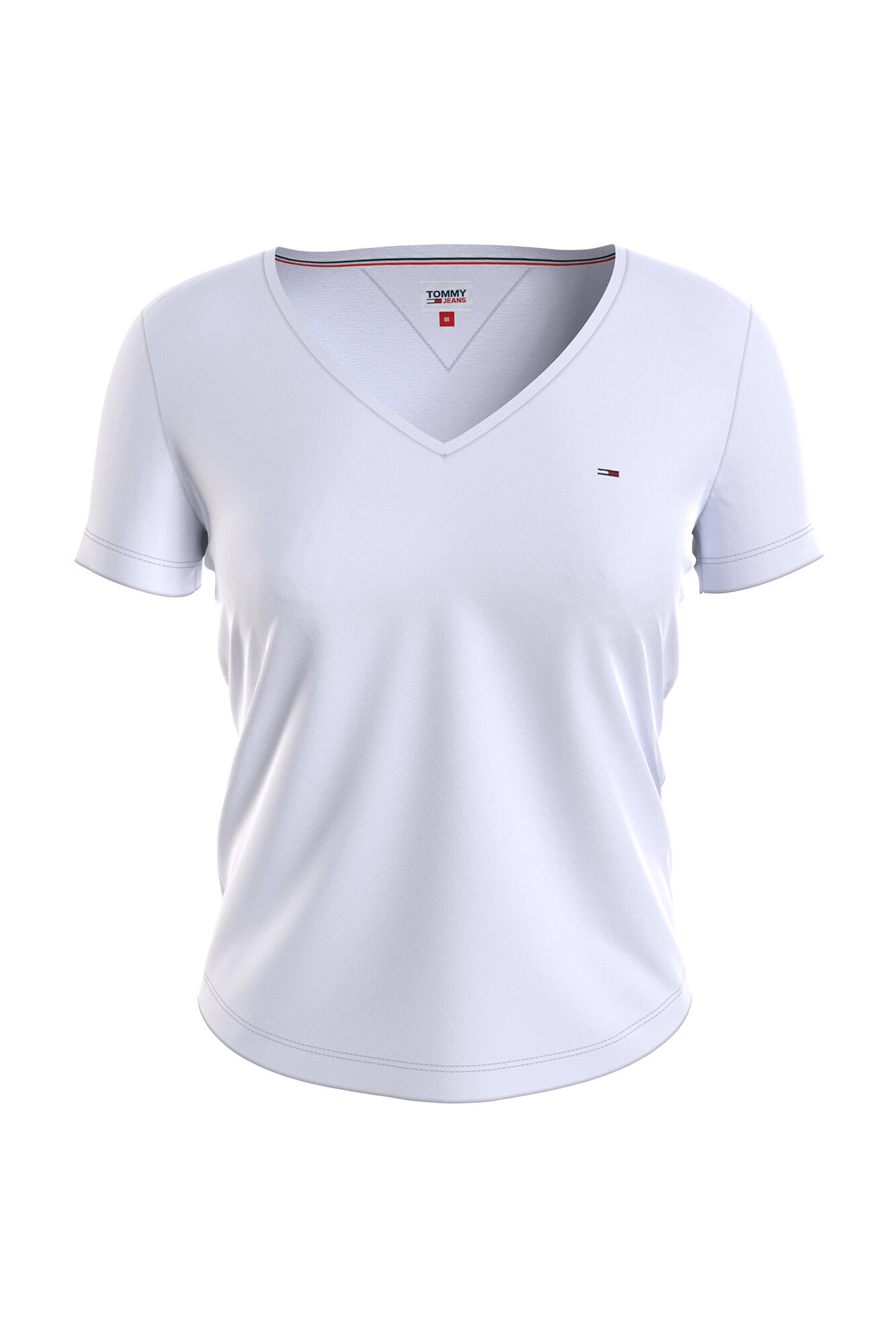 Conjunto de 2 camisetas Tommy Jeans, uma branca e uma preta.