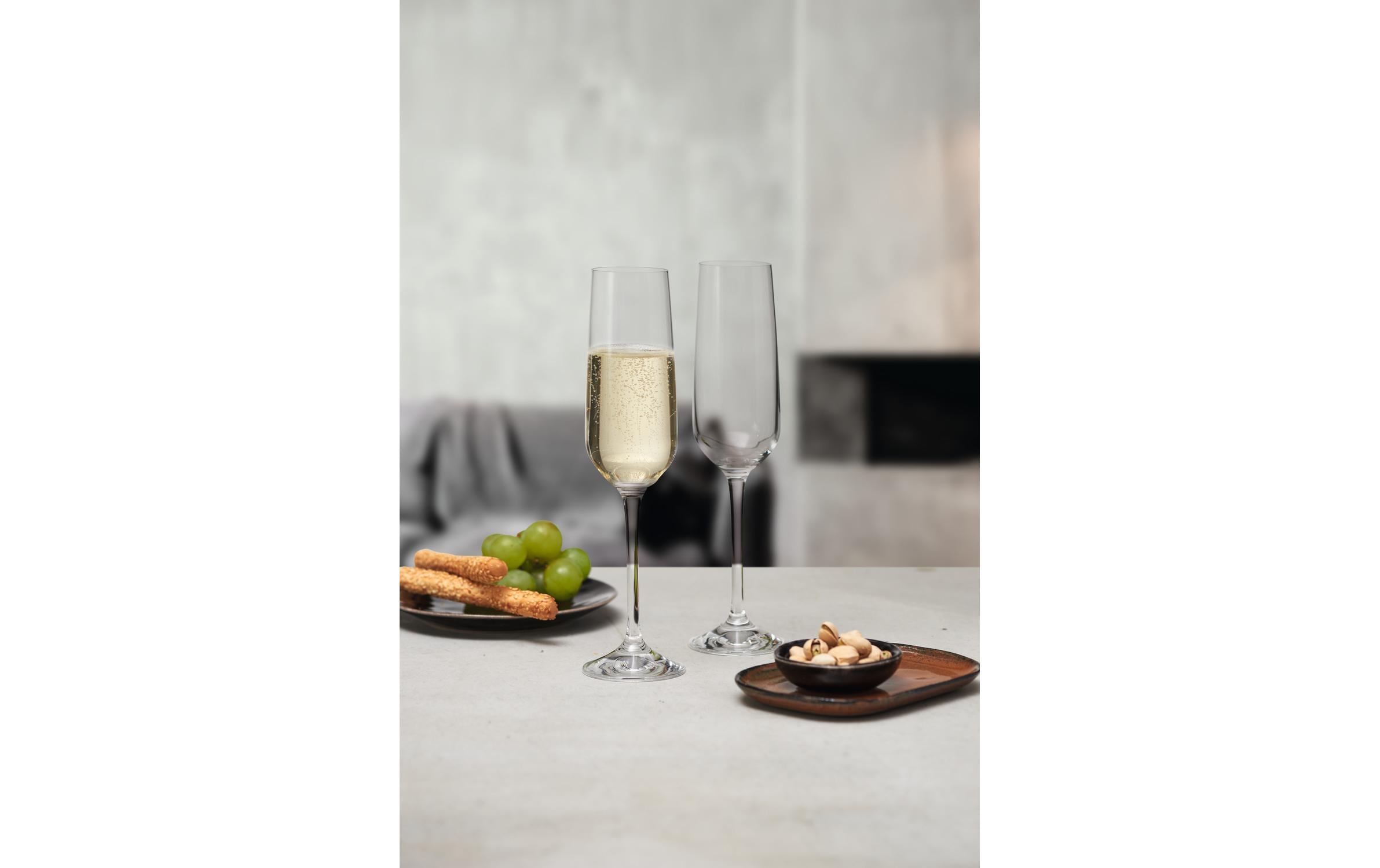 Champagnerglas Vivid 160 ml, 6 Stück, TransparentGläser geeignet für Champagner oder Schaumweine