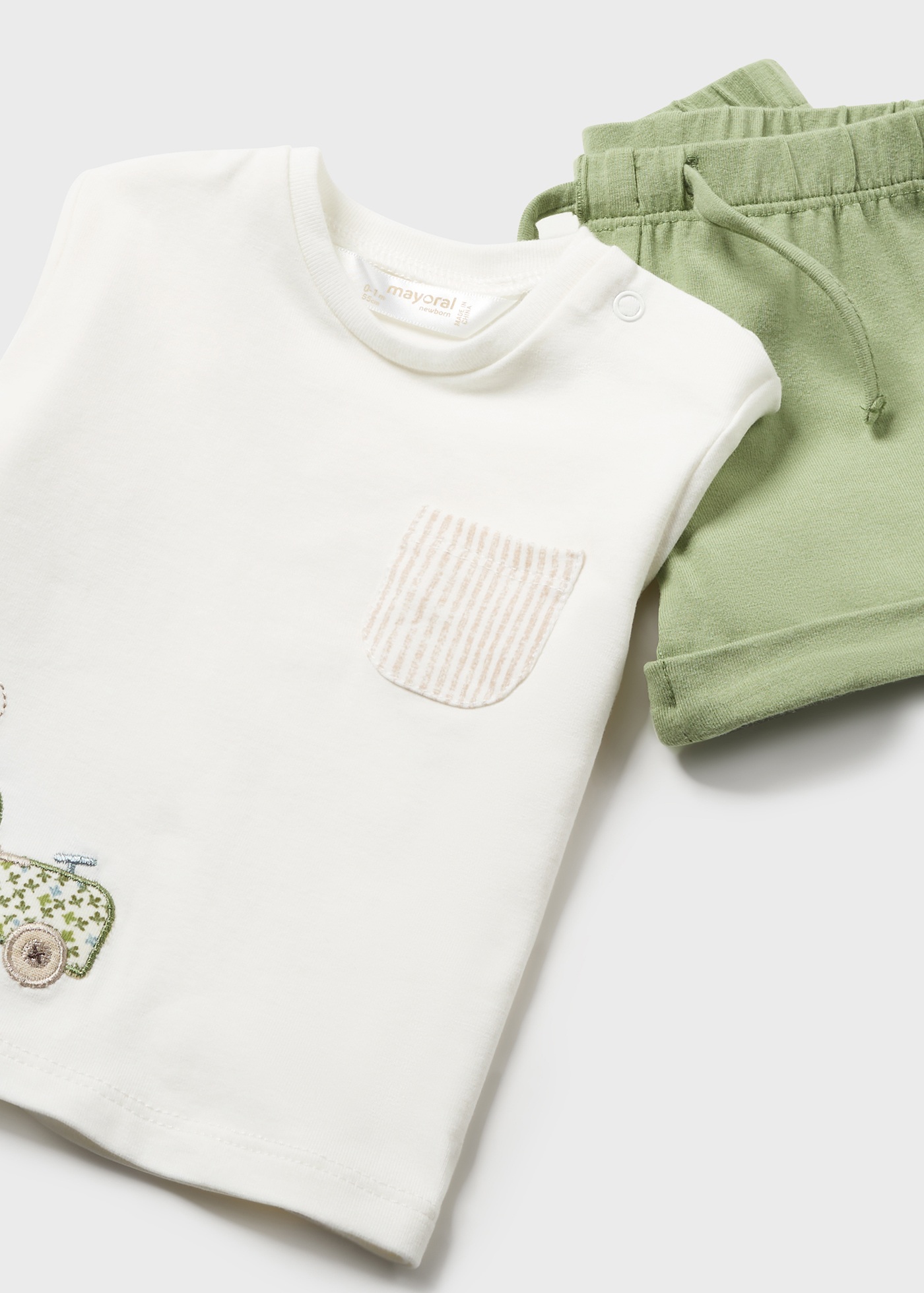 Conjunto de algodão Better Cotton para recém-nascidos, 4 peças, eucalipto